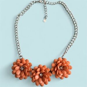 Orange Floral Necklace